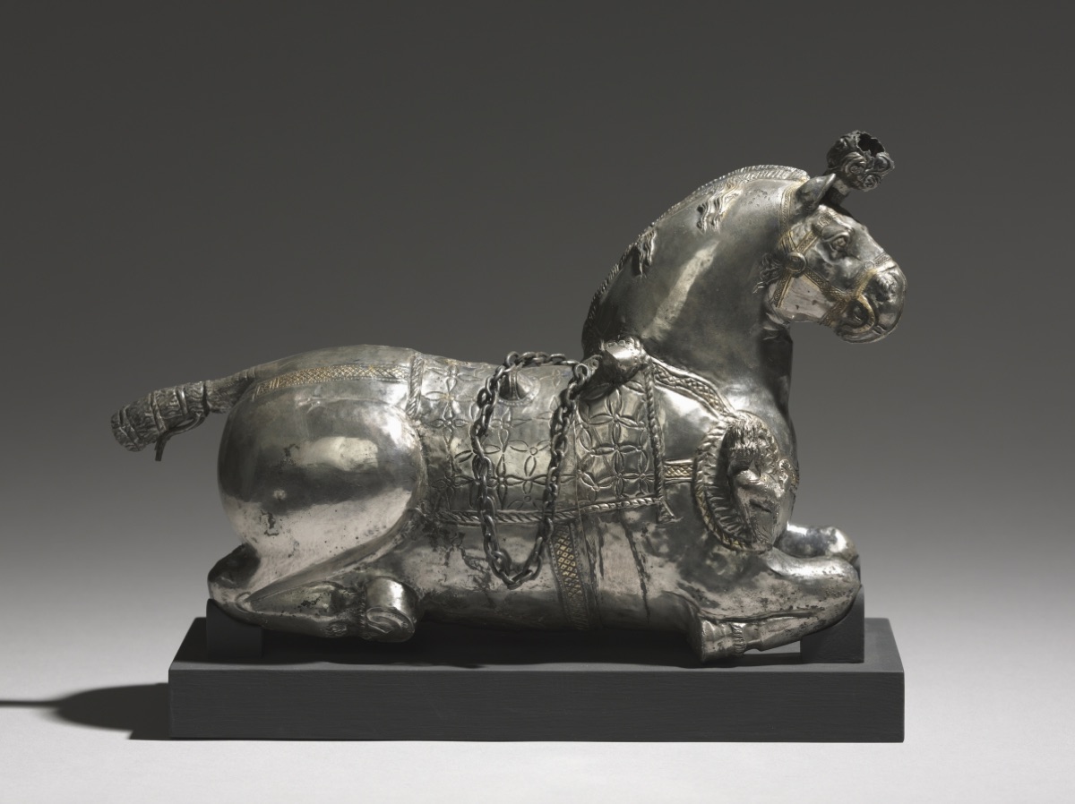 Horse-Shaped Drinking Vessel